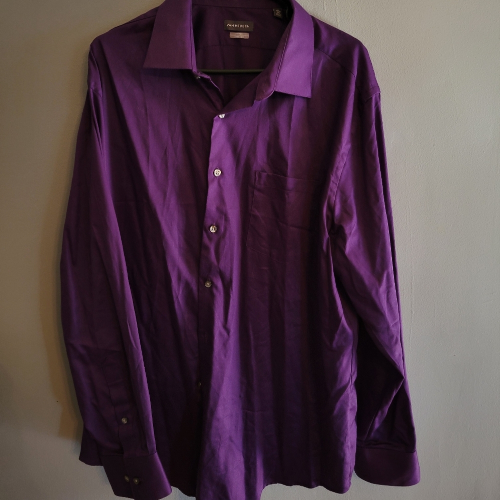 Purple button down